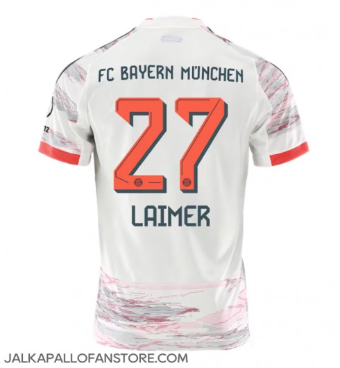 Bayern Munich Konrad Laimer #27 Vieraspaita 2025-26 Lyhythihainen Bayern Munich Konrad Laimer #27 Vieraspaita 2025-26 Lyhythihainen